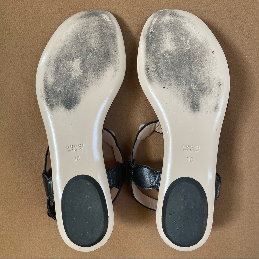 GUCCI Willow Pearl Thong Sandals - Picture 12 of 14